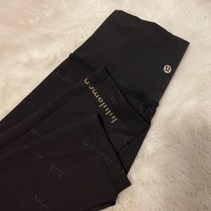 Lululemon Limited Edition Cropped Logo Leggings Size 4